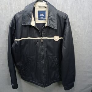 Eden Park Paris 'Rugline' black Coat men's Large (fits like XL) Pit-p 25". Lengt